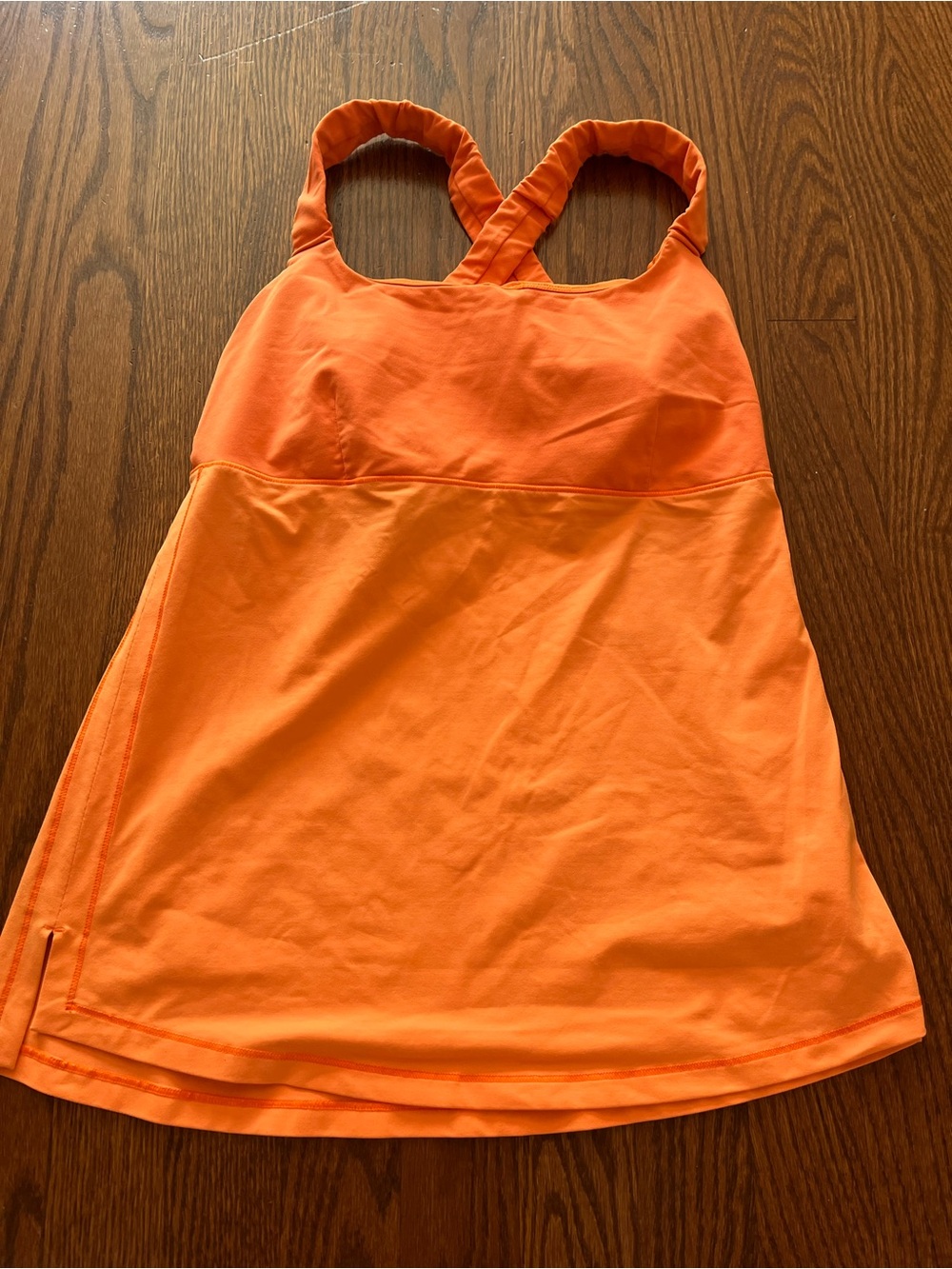 Lululemon Orange Creamsicle Vintage Tank Top Size S